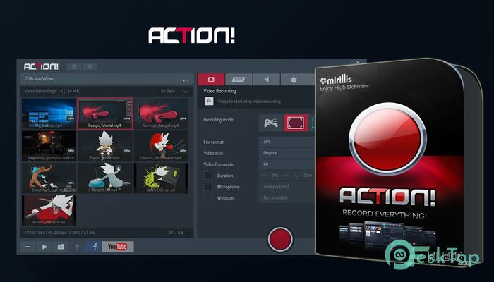 Download Mirillis Action!  4.27.1 Free Full Activated