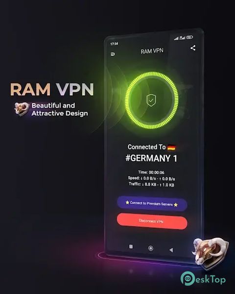 Ram VPN - Fast & Secure 1.4.2 APK MOD フル無料ダウンロード