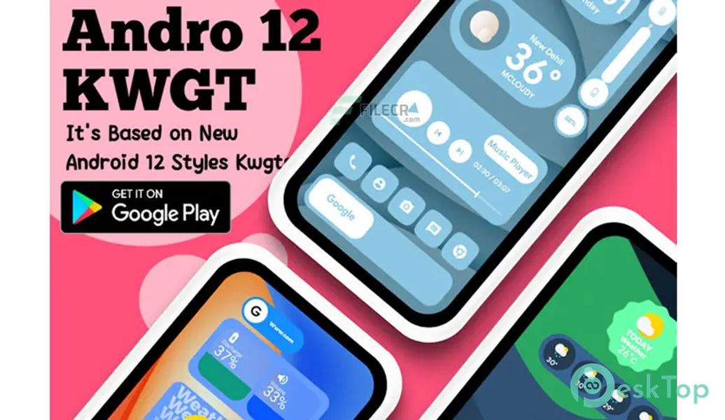 Andro 12 KWGT v2.0.1 APK MOD フル無料ダウンロード
