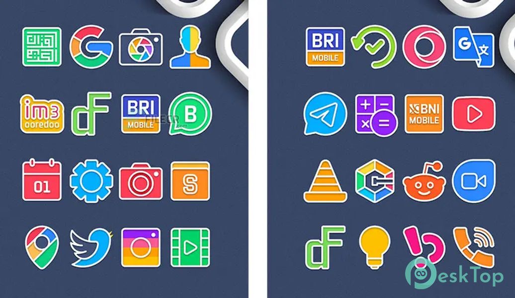 Garis Light – Lines Icon Pack v5.1 APK MOD Tam Ücretsiz İndir
