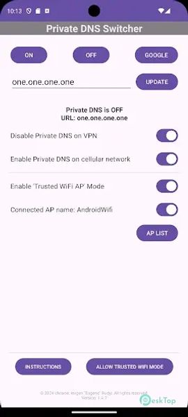 Private DNS Switcher 1.7.6 APK MOD تحميل مجاني كامل