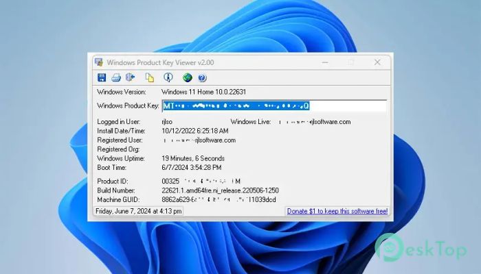 Télécharger RJL Windows Product Key Viewer 2.0 Gratuitement Activé Complètement