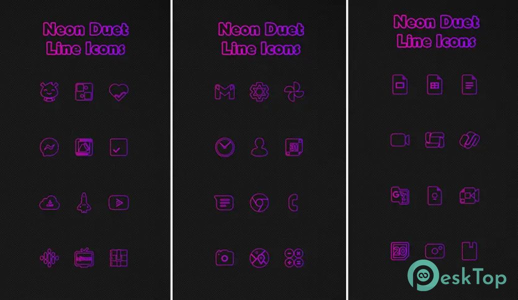 Neon Duet Icon Pack 1.0.8 APK MOD Tam Ücretsiz İndir