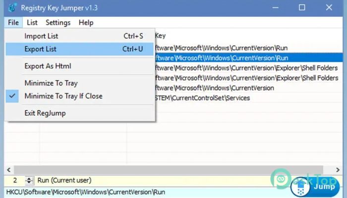 Download Sordum Registry Key Jumper 1.3 Free Full Activated