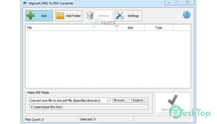 Télécharger Mgosoft JPEG To PDF Converter  8.8.0 Gratuitement Activé Complètement