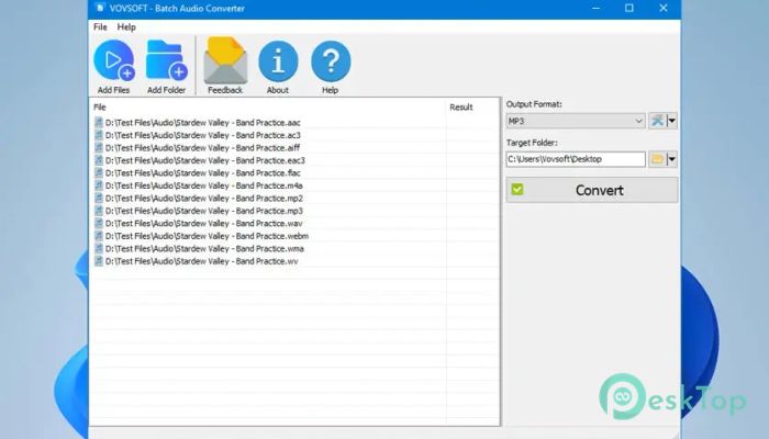 下载 VovSoft Batch Audio Converter 1.1 免费完整激活版