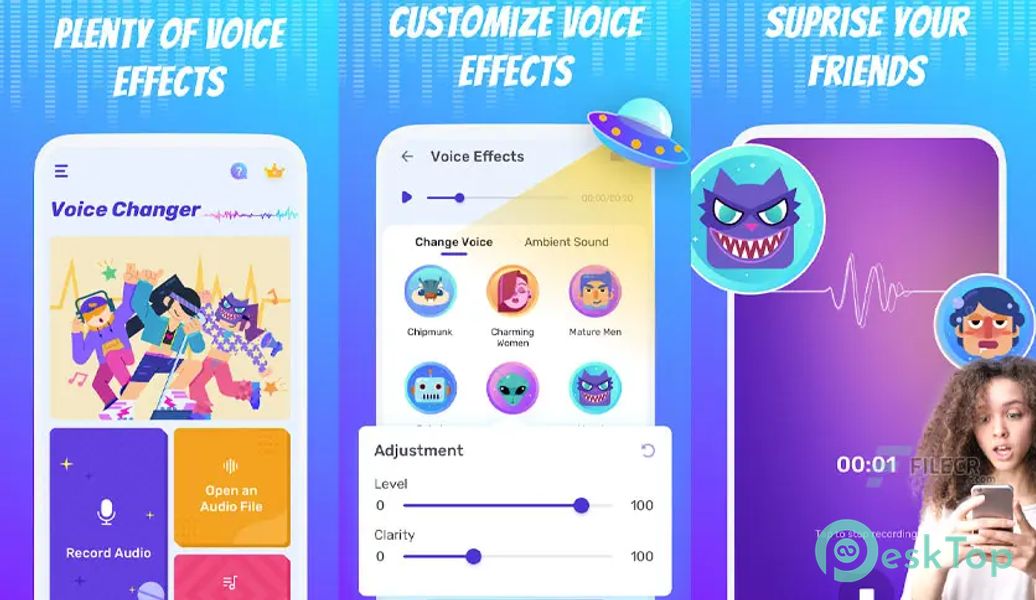 Voice Changer - Voice Effects0 1.02.89.0815 APK MOD Tam Ücretsiz İndir