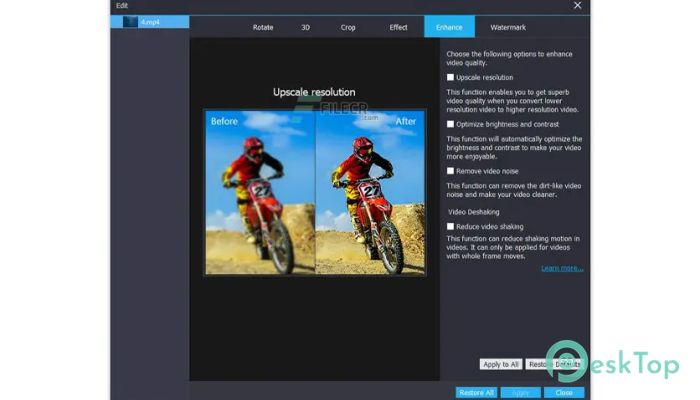 Vidmore Video Enhancer 1.0.16 Tam Sürüm Aktif Edilmiş Ücretsiz İndir