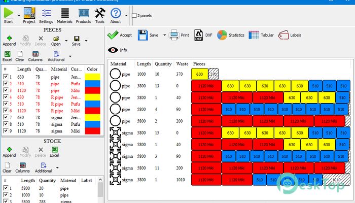 Télécharger Cutting Optimization Pro  5.18.13 Gratuitement Activé Complètement