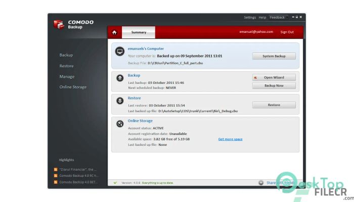 Download Comodo Backup  Free Full Activated