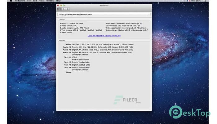 Download MediaInfo 22.06 Free For Mac