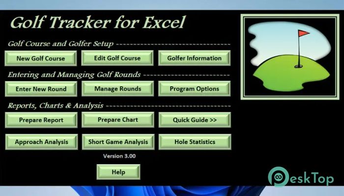 Descargar Golf Tracker For Excel 3.0 Completo Activado Gratis