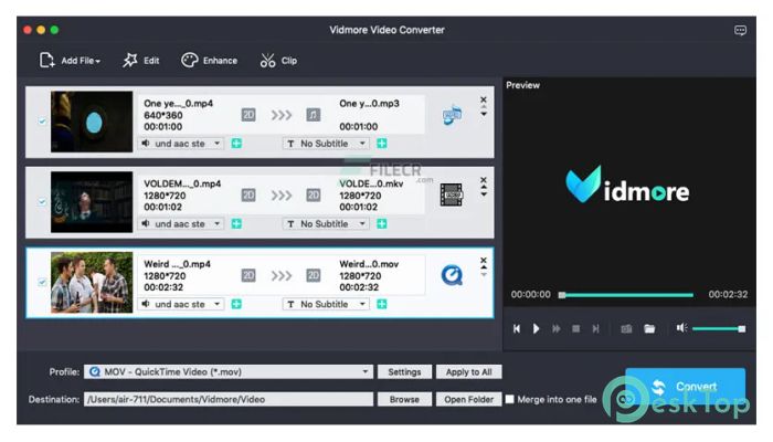 Télécharger Vidmore Video Converter 2.3.32 Gratuit pour Mac