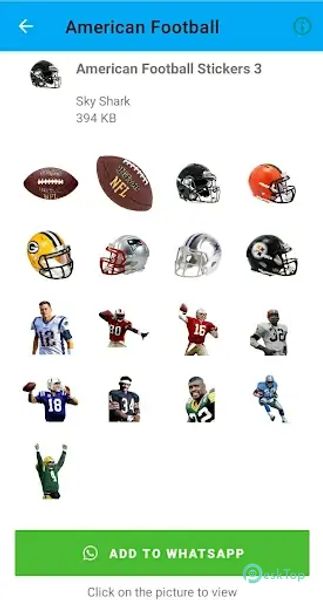 American Football Stickers 1.5 APK MOD Tam Ücretsiz İndir