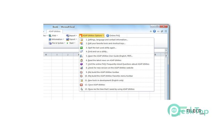 تحميل برنامج ASAP Utilities for Excel 8.2 برابط مباشر