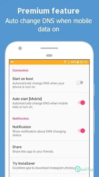 Télécharger Change DNS (No Root 5G/Wifi) 1.5.5 APK MOD Gratuitement et Complet