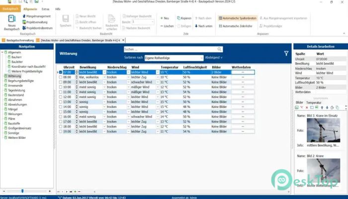 Weise Software Bautagebuch 2024.2.9.0 Tam Sürüm Aktif Edilmiş Ücretsiz İndir