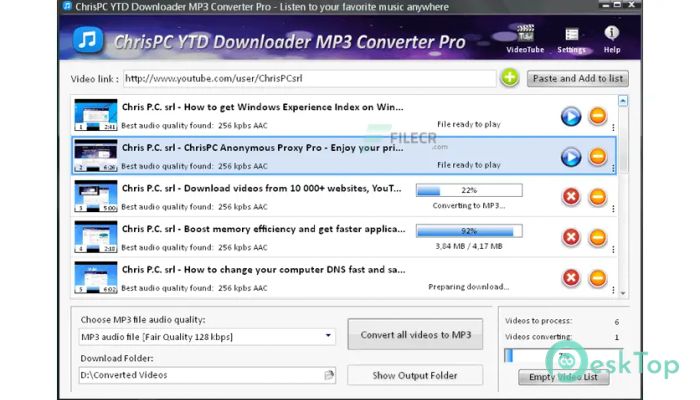 Скачать ChrisPC YTD Downloader MP3 Converter Pro 6.25.0929 полная версия активирована бесплатно