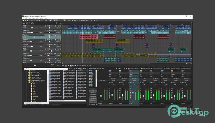 Скачать MAGIX ACID Music Studio  11.0.10.21 полная версия активирована бесплатно