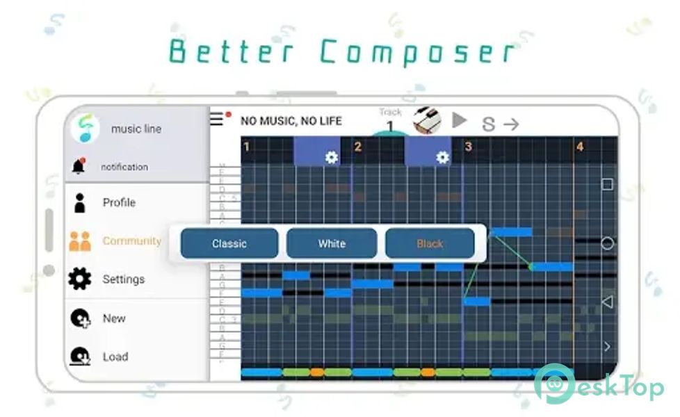 musicLine - Music Composition 9.1.1 APK MOD Полная бесплатная загрузка