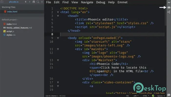 下载 Phoenix Code Editor 5.0.5 免费完整激活版
