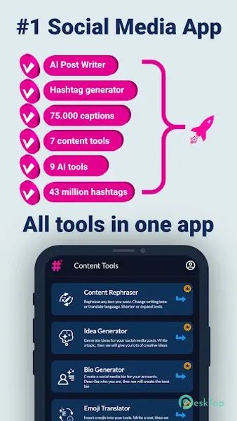 Hashtags AI: Follower Booster 1.2.9 APK MOD フル無料ダウンロード