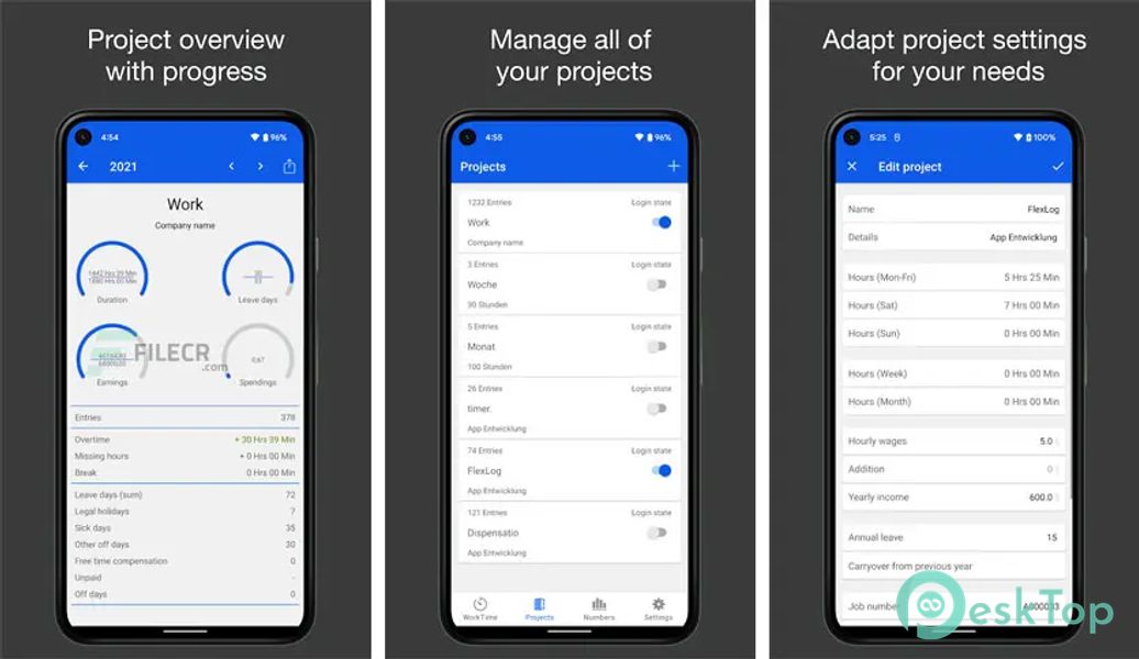 FlexLog – Work Time Tracker 1.3.0 APK MOD Descarga gratuita completa