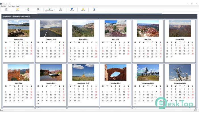 Softwarenetz Photo calendar 2.02 完全アクティベート版を無料でダウンロード