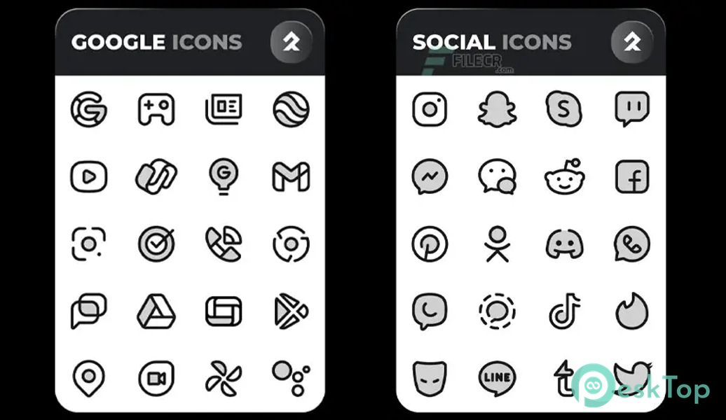 PHANTOM BLACK - Two tone icons 2.1 APK MOD フル無料ダウンロード