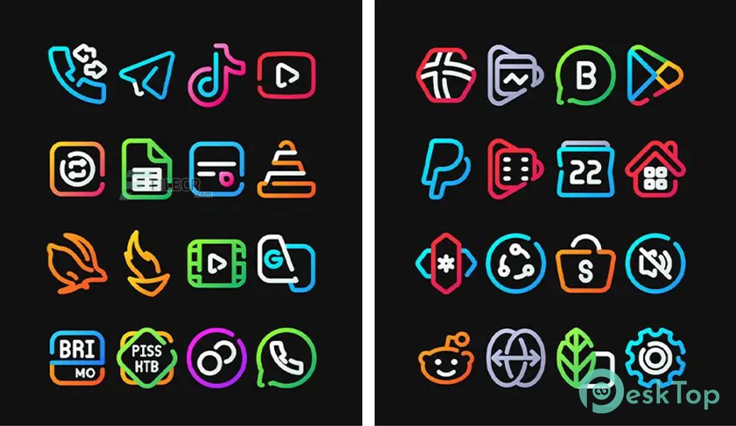 LineBula - Icon Pack 70 APK MOD Tam Ücretsiz İndir