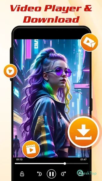 Xtra Downloader - Video Player  APK MOD Unlocked (Full) Free Download