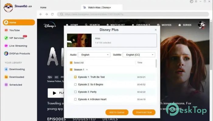 StreamFab Disney Plus Downloader 1.0.0 Tam Sürüm Aktif Edilmiş Ücretsiz İndir