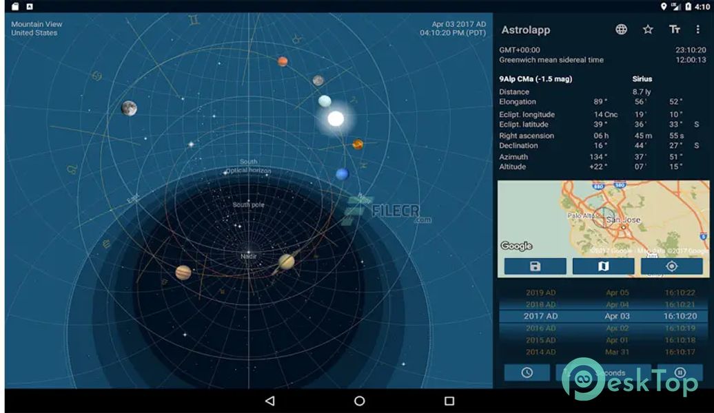 Astrolapp Live Planets and Sky Map 5.2.1.8 APK MOD تحميل مجاني كامل
