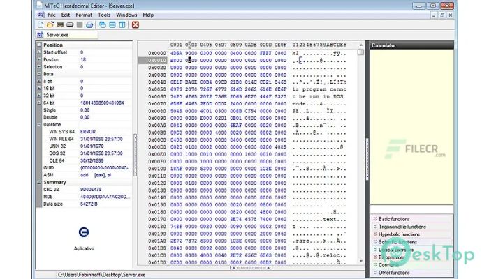Download MiTeC Hexadecimal Editor  7.1.0.0 Free Full Activated