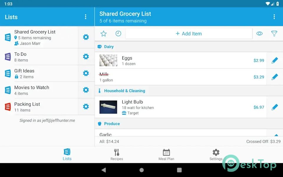 AnyList: Grocery Shopping List 1.17.2 APK MOD Полная бесплатная загрузка