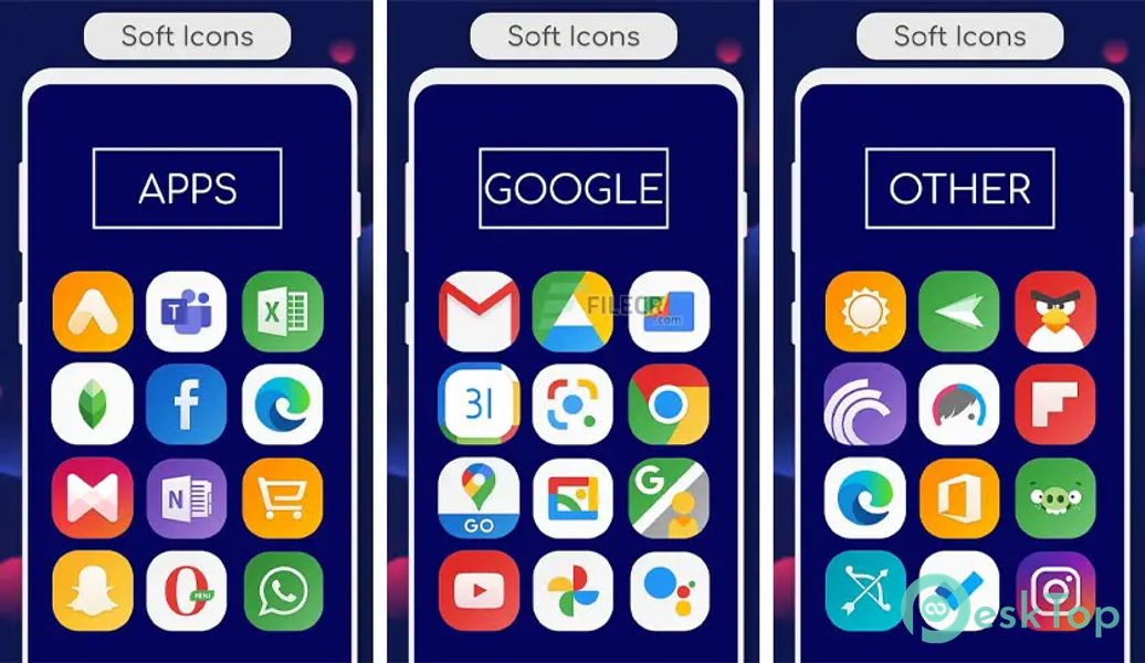 Télécharger Soft Icon Pack S v2.0.1 APK MOD Gratuitement et Complet