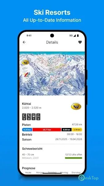 bergfex: Ski, Snow & Weather 4.6.8 APK MOD تحميل مجاني كامل