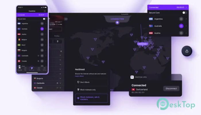 ProtonVPN 3.3.2 Tam Sürüm Aktif Edilmiş Ücretsiz İndir