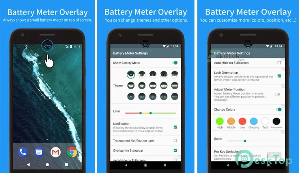 Battery Meter Overlay 5.6.0 APK MOD Descarga gratuita completa