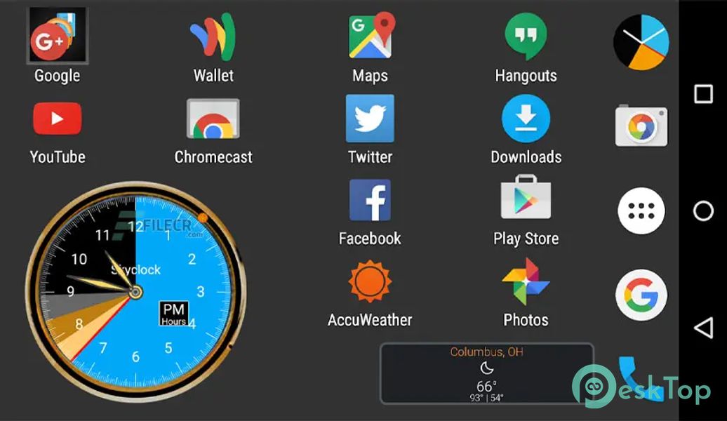 Skyclock - The sunrise/sunset twilight calculator