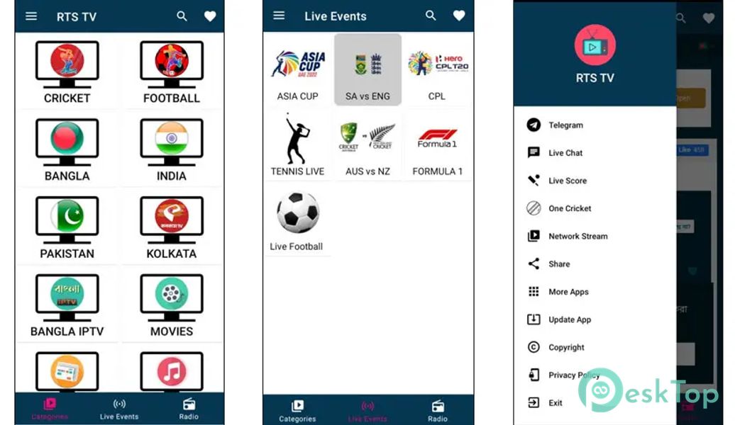 RTS TV v11.0 APK MOD Tam Ücretsiz İndir