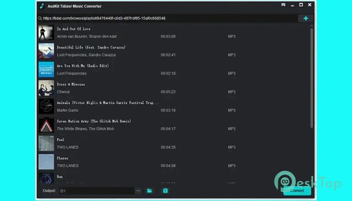 Скачать AudKit Tidal Music Converter 2.14.0.151 полная версия активирована бесплатно