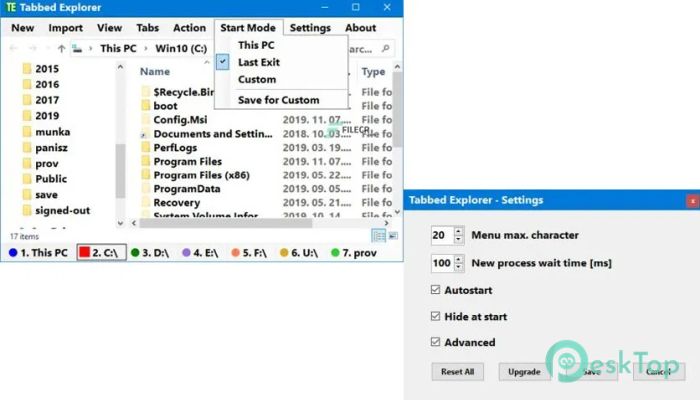 Tabbed Explorer 1.2.0.5 Tam Sürüm Aktif Edilmiş Ücretsiz İndir