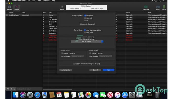 Export for iTunes 3.4.2 Mac İçin Ücretsiz İndir