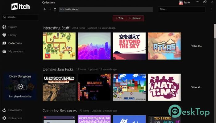 itch.io Desktop 1.0 Tam Sürüm Aktif Edilmiş Ücretsiz İndir