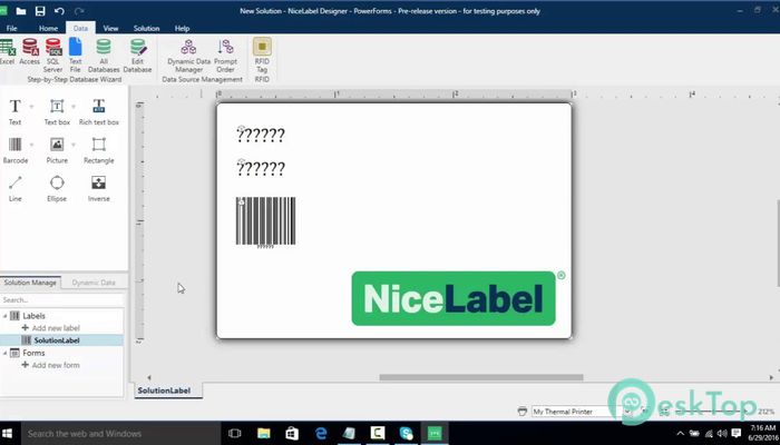 NiceLabel 2017 17.2.0 Tam Sürüm Aktif Edilmiş Ücretsiz İndir