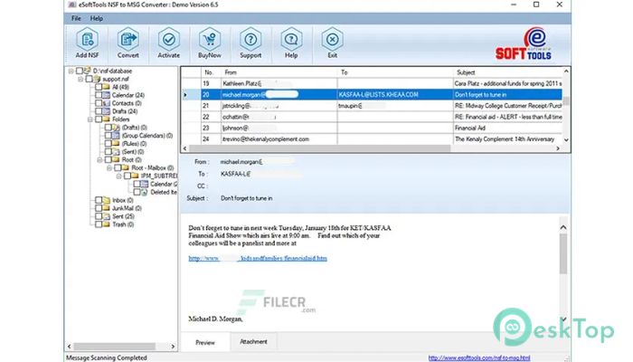  تحميل برنامج eSoftTools NSF to MSG Converter 7.5 برابط مباشر