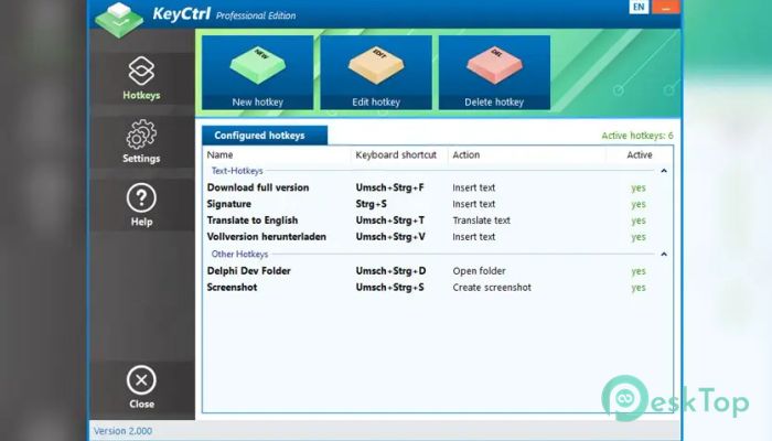 Download ASCOMP KeyCtrl Professional 2.005 Free Full Activated