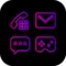 Neon Duet Icon Pack