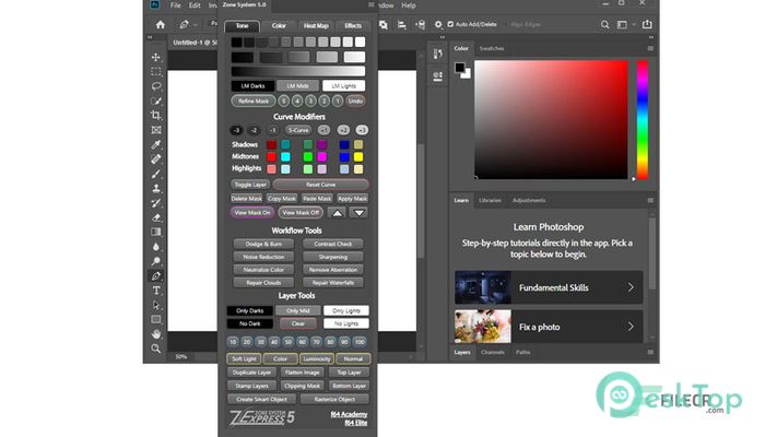  تحميل برنامج Zone System Express Panel  5.0 for Adobe Photoshop برابط مباشر